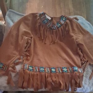 Kids Native American Style Costume with Fringe